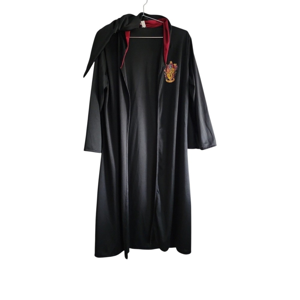 Harry Potter Costume Robe Kids One Size Black Gryffindor Wizard Cloak Halloween